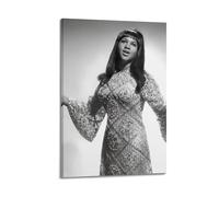 YTWRGWERR Aretha Franklin1 - Pósteres estéticos para pared, pintura decorativa, lienzo vintage para sala de estar, dormitorio, 30 x 45 cm, estilo marco