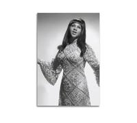 YTWRGWERR Aretha Franklin1 - Pósteres estéticos para pared, pintura decorativa, lienzo vintage para sala de estar, dormitorio, 30 x 45 cm, estilo sin marco
