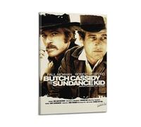 YTWRGWERR Butch Cassidy And The Sundance Kid Pósteres estéticos para pared, pintura decorativa, póster decorativo de lienzo vintage para sala de estar, dormitorio, 60 x 90 cm, estilo marco