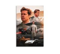 YTWRGWERR F1: Póster de película estético para pared, pintura decorativa, lienzo vintage para sala de estar, dormitorio, 40 x 60 cm, estilo sin marco