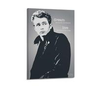 YTWRGWERR James Dean (8) pósteres estéticos para pared, pintura decorativa, lienzo vintage para sala de estar, dormitorio, 40 x 60 cm, estilo marco