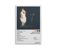 YTWRGWERR Póster de Metro Boomin de héroes y villanos, portada de álbum, arte estético de pared, pintura decorativa, póster decorativo para decoración de lienzo vintage para sala de estar, dormitorio