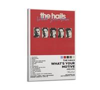 YTWRGWERR Póster decorativo con texto en inglés «What's Your Motive by The Hails» de The Hails, arte estético para pared, lienzo vintage para sala de estar, dormitorio, 30 x 45 cm, estilo marco
