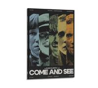 YTWRGWERR Póster decorativo de pared con texto en inglés "Come And See", lienzo vintage para sala de estar, dormitorio, 40 x 60 cm, estilo marco