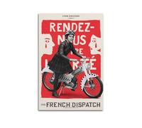 YTWRGWERR The French Dispatch1 - Póster estético para pared, pintura decorativa, lienzo vintage para sala de estar, dormitorio, 30 x 45 cm, estilo sin marco