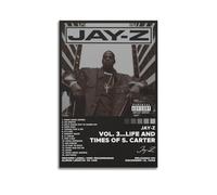 YTWRGWERR Vol. 3...Life And Times of S. Carter by Jay Z Álbum Pósteres estéticos arte decorativo para pared, póster decorativo de lienzo vintage para sala de estar, dormitorio, 24 x 36 pulgadas (60 x