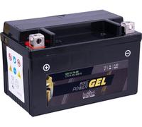 intAct - Bike-Power GEL12-7B-4, CT7B-4, GT7B-4, Batería de moto 12V 6 Ah, 120 A (EN), Batería de moto de gel con un 30% más de potencia de arranque, para scooters, motos, quads, tractor de césped