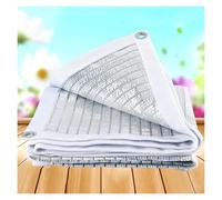 YTYTU Tela De Sombra De Papel De Aluminio, Red De Sombra 75%, Red Resistente A Los Rayos UV, Lona De Malla para Terrazas, para Cubrir Plantas De Jardín, Color Plateado(2.0 * 4.0m/6.5 * 13.1ft)