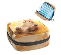 YTYVAGT Bolsa de período, bolsa de almacenamiento de servilletas sanitarias, soporte para tampones para monedero, K66j2cz3abu, 4.7x6.6x6.6 in, Moderno