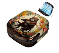 YTYVAGT Bolsa de período, bolsa de almacenamiento de servilletas sanitarias, soporte para tampones para monedero, O77p2vx0pdl, 4.7x6.6x6.6 in, Cómodo