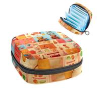 YTYVAGT Bolsa de período, bolsa de almacenamiento de servilletas sanitarias, soporte para tampones para monedero, K60f1rq3ujl, 4.7x6.6x6.6 in, Cómodo