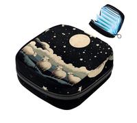 YTYVAGT Bolsa de período, bolsa de almacenamiento de servilletas sanitarias, soporte para tampones para monedero, D83b0zn3dfp, 4.7x6.6x6.6 in, Classic