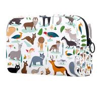 YTYVAGT Bolsas de maquillaje para mujer, neceser para hombres, bolsa de cosméticos de viaje, Q41e0kw5mjt, 7.3x3x5.1 in, Duradero