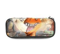 YTYVAGT Estuche estético, estuche para lápices, dinosaurio y volcán, estuche pequeño para lápices