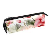 YTYVAGT Estuche estético, estuche para lápices, flores de acuarela brillante, caja para lápices