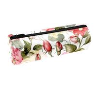 YTYVAGT Estuche para lápices, estuche estético, flores de acuarela brillante, peonía, bolsa para lápices