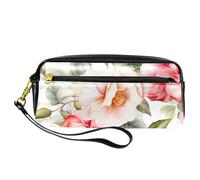 YTYVAGT Estuche para lápices, estuche estético, flores de acuarela brillante, peonía, bolsa para lápices
