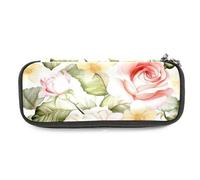YTYVAGT Estuche para lápices, estuche para lápices, flores de acuarela brillante, peonía, estuche para bolígrafos