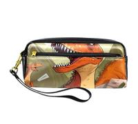 YTYVAGT Estuche para lápices, estuche pequeño, dinosaurio y volcán, estuche para bolígrafos