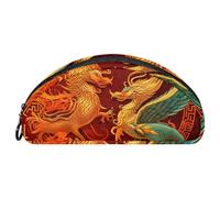 YTYVAGT Estuche para lápices, estuche pequeño, dragón chino y fénix, estuche para bolígrafos
