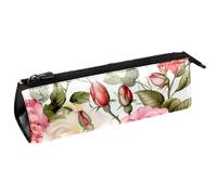 YTYVAGT Estuche para lápices, estuche pequeño, flores de acuarela brillante, peonía, bolsa para bolígrafos