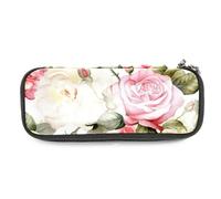 YTYVAGT Estuche para lápices, estuche pequeño, flores de acuarela brillante, peonía, bolsa para bolígrafos