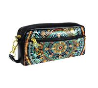 YTYVAGT Estuche para lápices, estuche pequeño, mandalas bohemias florales vintage, estuche para bolígrafos
