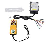 YU - Control Remoto Inalámbrico Industrial para Autos y Camiones, IP68 800MHz, Botón de Parada, 2 Claves, Elevador de Carga, Interruptor Inalámbrico, 5 Funciones Potentes, Seguro y Confiable (AC 220V)