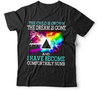 YU CUI The Child is Grown The Dream is Gone Tshirt Unisex - Floyd, Lyrics Black T-Shirt Black XXL