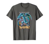 Yu-Gi-Oh! Blue Eyes White Dragon - Gráfico para Juegos PAPL2500 Camiseta, Hombre, Asfalto, S
