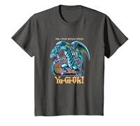 Yu-Gi-Oh! Blue Eyes White Dragon - Gráfico para Juegos PAPL2500 Camiseta, Niños, Asfalto, 3 años