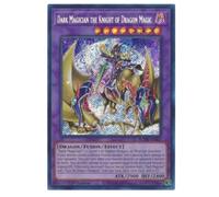 Yu Gi Oh Dark Magician The Knight of Dragon Magic Secret Rare BLMR-EN001 Near-Mint - Tarjeta de intercambio de primera edición
