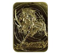 Yu-Gi-Oh! - Tarjeta de Metal chapada en Oro de 24 Quilates con diseño de Soldado Negro Brillante