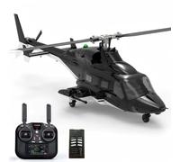 YU Xiang Air-Wolf GPS RC Helicóptero con retorno automático, F02S escala 1/34 8CH Smart 6G Flybarless Simulación RC Helicóptero con retención de altitud LIDAR-TOF y posicionamiento de flujo óptico
