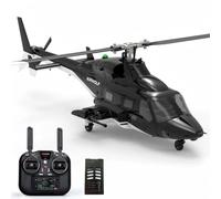 YU XIANG F02S Flying Wolf - Helicóptero RC a escala 1:34, motores sin escobillas, 8 canales, posicionamiento de flujo óptico y sistema de vuelo inteligente 6G, aeronaves para adultos y pilotos