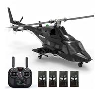 YU XIANG F02S Helicóptero RC - Helicóptero de simulación inteligente sin barra de seguridad GPS de 8 canales con estabilización 6G, avión de control remoto de alta precisión, estilo militar realista