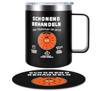 Yuaerbuo Taza térmica de 350 ml, 40 cumpleaños, regalo para hombre, regalo para 40 cumpleaños hombre, tratar suavemente el coche antiguo es ahora 40 - regalo de cumpleaños para hombres, papá y