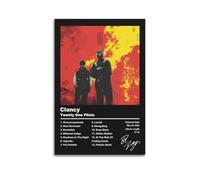 Yuagaiou Twenty Poster One Pilots - Álbum de música para habitación, lienzo estético para decoración de pared, dormitorio, 30 x 45 cm