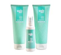 Yuaia Haircare Grow and Glow Serie completa: champú, acondicionador, suero capilar | Con ingredientes activos de semillas de Capilia Longa y Amaranthus Caudatus para un cabello más fuerte y voluminoso