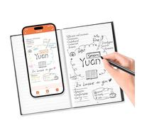 Yuan Cuaderno Digital Inteligente + Bolígrafo Set, admite Sync. y Partage en Tiempo Real, Escritura Inteligente para Tomar Notas y Bocetos para Android/iOS Preferida para Regalar (13 * 21cm)