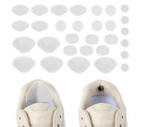 Yuanchu 15 pares de parches autoadhesivos para reparación de talones de zapatos, parches de reparación de agujeros para zapatos de piel, White, Various Sizes