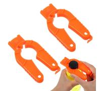 Yuanchu 2 abridores de botellas multifuncionales, abrebotellas 3 en 1, de plástico, con tapón de rosca, abridor de botellas de plástico divertido para personas mayores, debilidad de manos, artritis