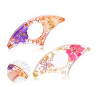 Yuanchu 2 soportes para páginas de libros, soporte para páginas de libros para leer flores secas, soporte de página de resina, soporte para páginas de pulgar, regalos para amantes de los libros,