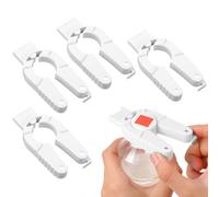 Yuanchu 4 abridores de botellas multifuncionales, abrebotellas 3 en 1, de plástico, con tapón de rosca, abridor de botellas de plástico divertido para personas mayores, debilidad de manos, artritis