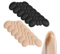 Yuanchu 6 pares de almohadillas autoadhesivas para el talón para zapatos demasiado grandes contra la burbuja, almohadillas antideslizantes para el talón contra la fricción, plantillas para zapatos