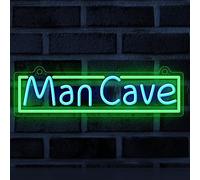 YuanDian Letrero de neón con diseño de cueva de hombre, luces de neón para decoración de pared de sala de jugadores, ideas de regalo para niños, sobrinos, hombres, adolescentes, hijo, nieto