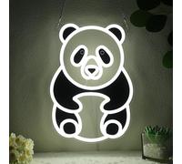 YuanDian Letrero de neón de panda, luces de neón de animales para decoración de pared de dormitorio, sala de estar, regalos de fiesta de cumpleaños para niños, adultos, personas a las que les gustan