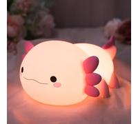 YuanDian Luz nocturna de ajolote, regalo para adultos, adolescentes y bebés. Decora el dormitorio de los niños con bonitas luces nocturnas de ajolote de silicona, regalo de cumpleaños de Navidad para