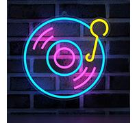 YuanDian Signo de neón grabado, luces de neón LED de música para sala de música en vivo, decoración de pared, ideas de regalo para niños estudio de grabación nephew hombres adolescentes hijo abuelo