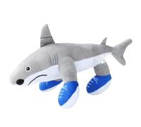 YuanDiann Juego de peluche italiano rojo cerebral: Tung Tung Sahur, Tralalero Tralala & Cappuccino Assassino, juguetes y regalos para niños y adultos, tiburón 2#